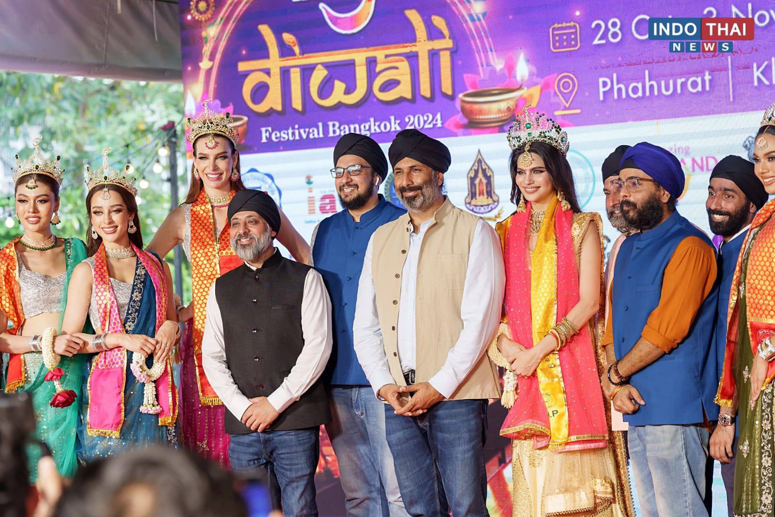 Celebration of Indian culture during Diwali festival.